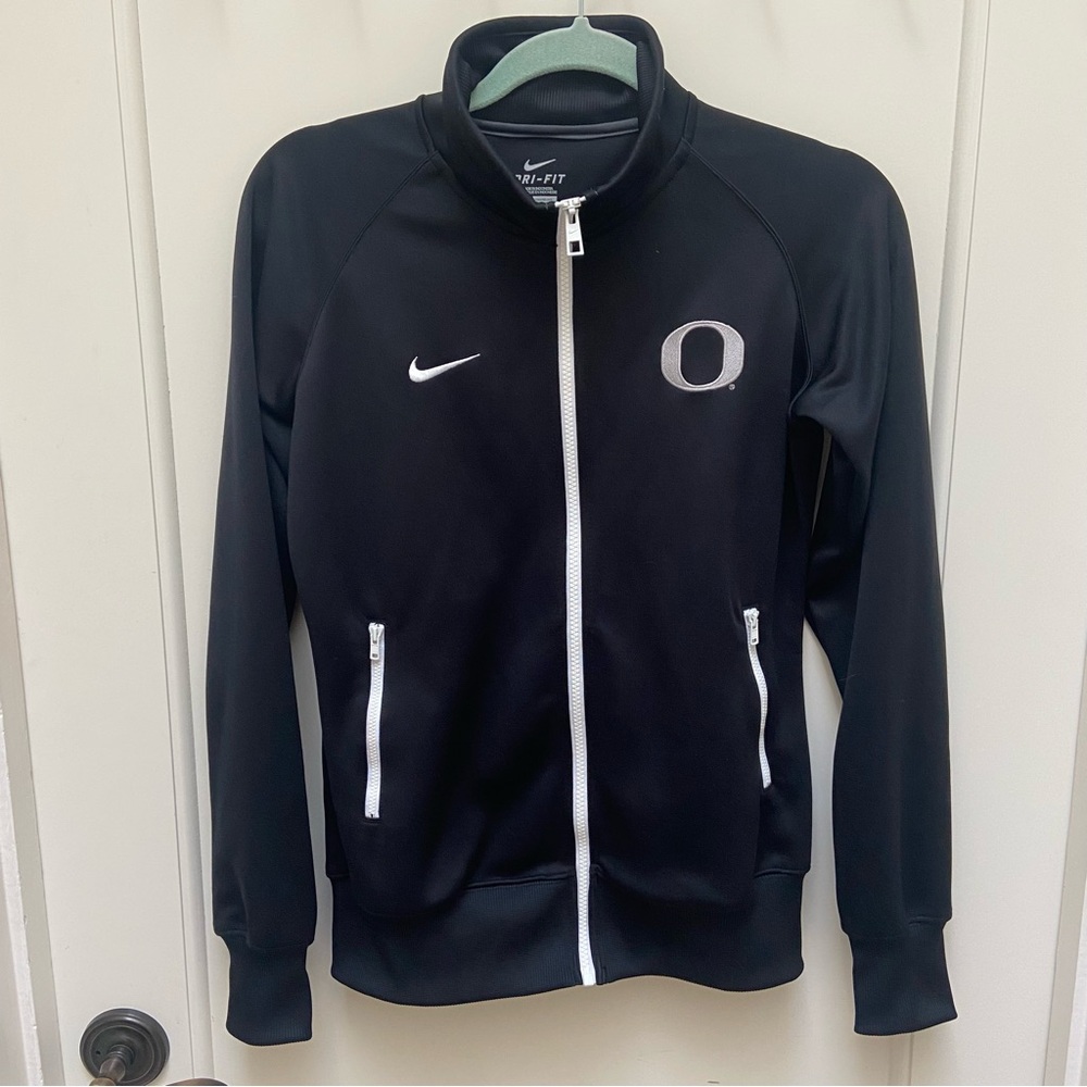Oregon Nike Dri-fit Zip Up Jacket